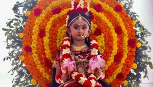Hindus offer prayers on Maha Ashtami, observe Kumari Puja