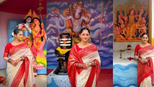 Puja Chery’s Durga Puja look wins fans’ admiration