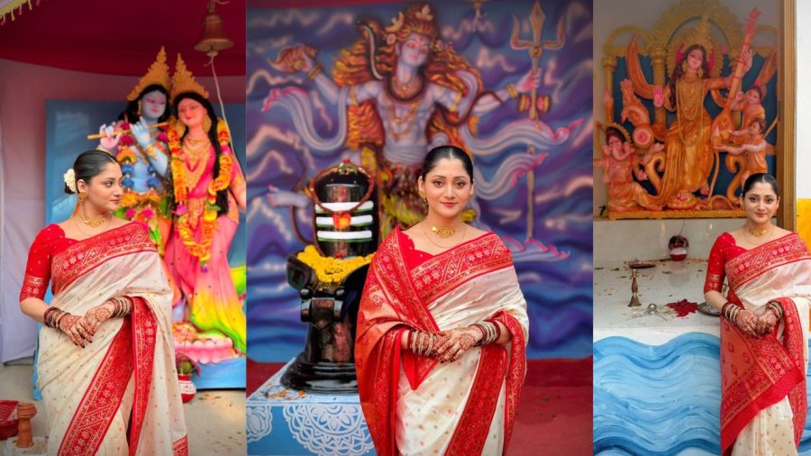 Puja Chery’s Durga Puja look wins fans’ admiration