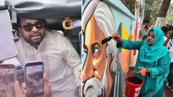 Case filed against 4 over defacing Rabindranath Tagore graffiti