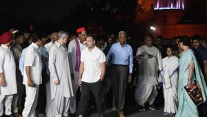 ‘All protests are one’: Rahul Gandhi hosts opposition leaders over alleged poll irregularities