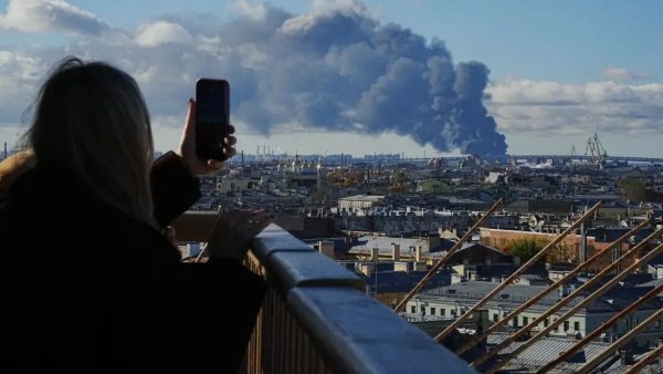 Over 1,000 Ukrainian drones target Russia, setting oil terminal ablaze