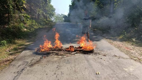 Sajek blockade continues; protesters burn tyres