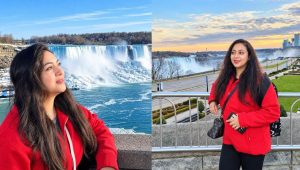 Shabnoor shares magical Niagara Falls memories with son