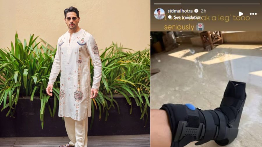 Sidharth Malhotra injures leg, shares photo