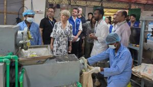 UN special envoy visits soap production centre in Rohingya camp