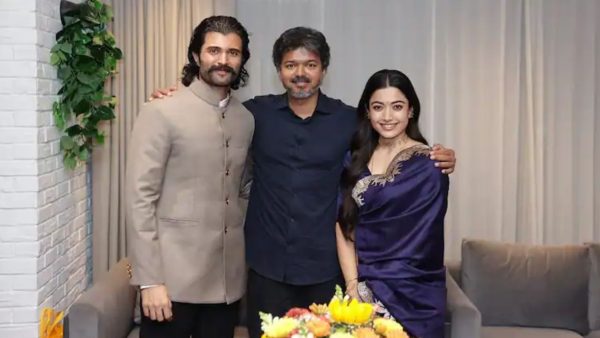 Rashmika, Vijay meet Tamil Nadu CM Vijay ahead of Ranabaali