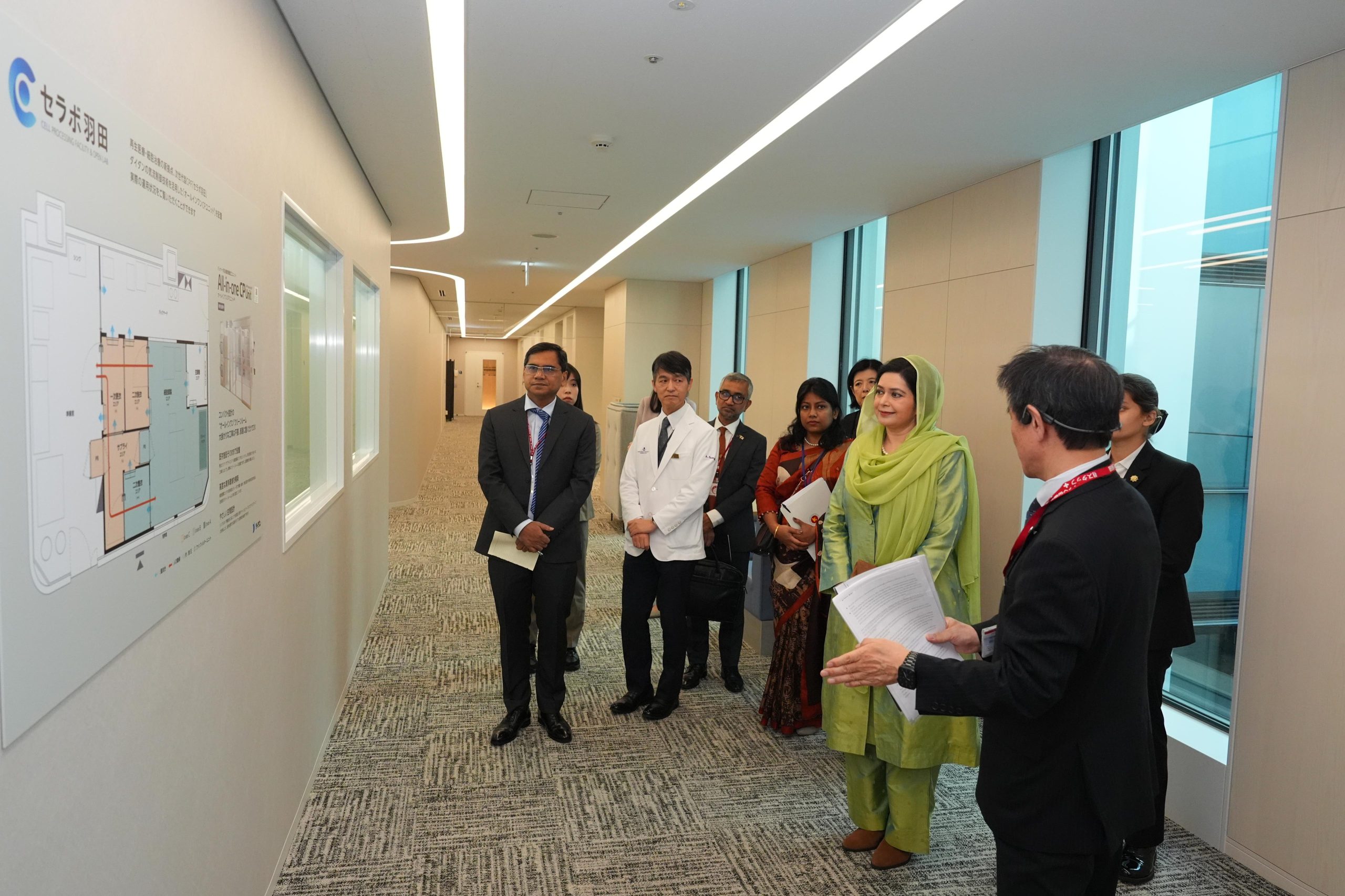 Zubaida health facility visit in Japan