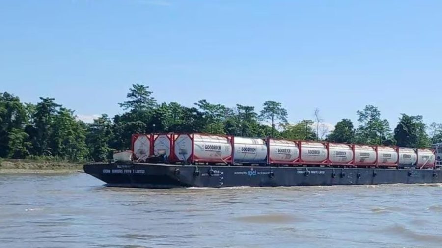 First cargo shipment from Assam to Bangladesh sets sail