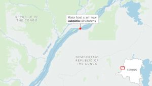 Boat collision on Congo River killed at least 30