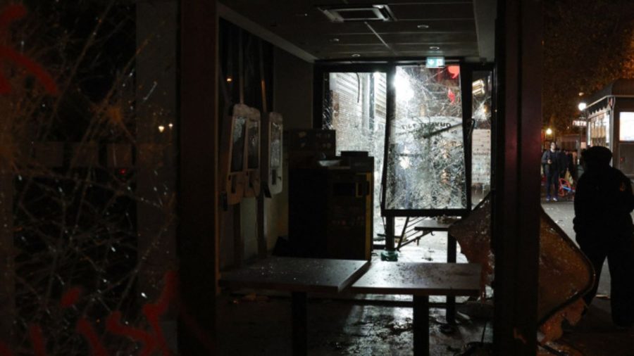 Paris stores targeted amid violent protests