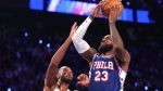 76ers rally to stun Cavs in James’s first home game for Philadelphia