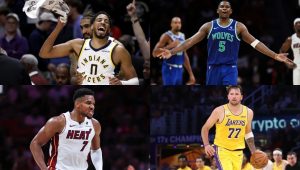 Luka’s Lakers rout Warriors, Edwards scores 45 as T’Wolves spoil Giannis Heat debut