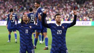‘Exceptional’ Olise fires France to comeback win over Belgium