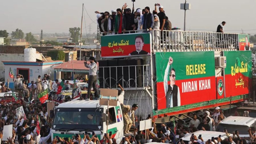 Imran Khan supporters march demanding his release