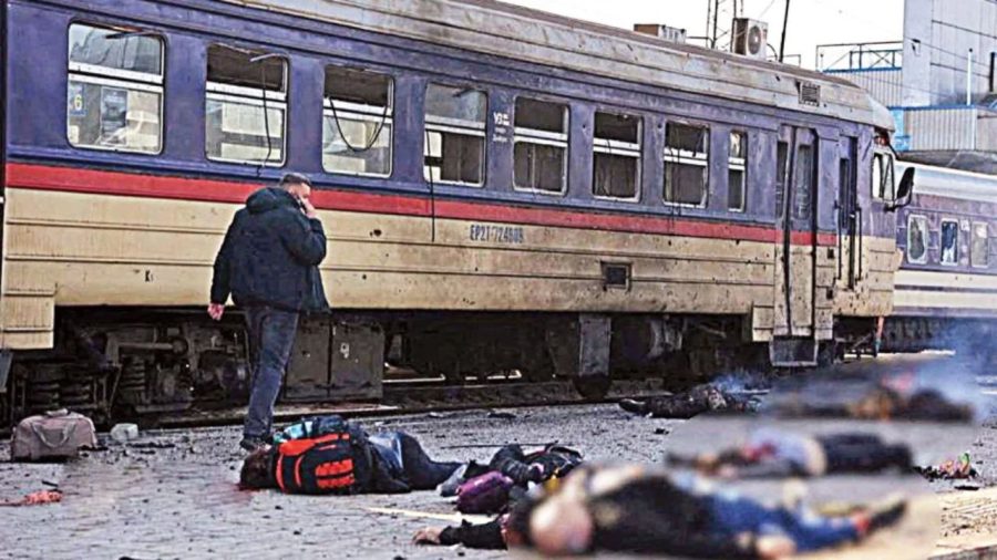 Russian drone strike kills 14 at Ukraine railway station