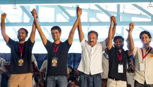 ‘Gyanesh, step down now’: Cockroach party protest intensify in Bengaluru