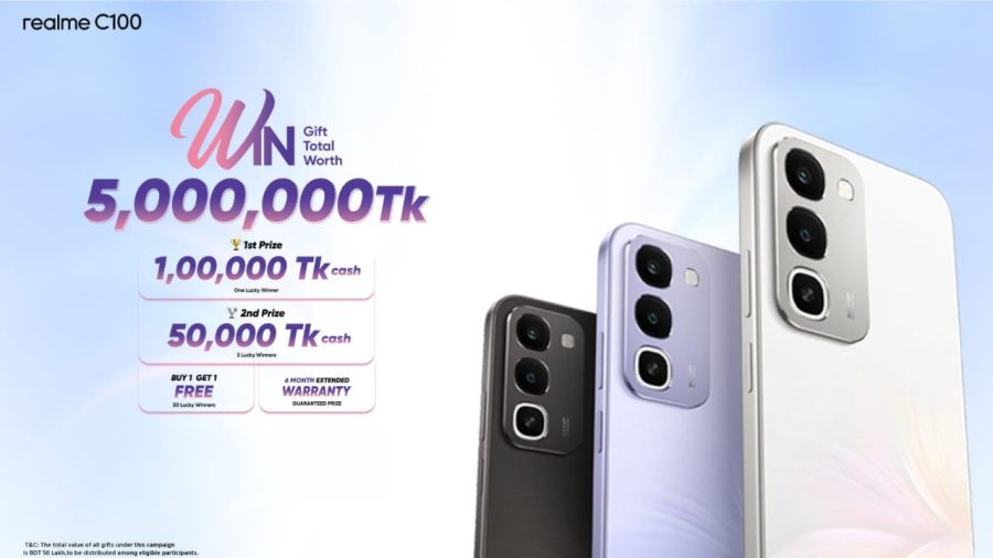 realme C100 launched in Bangladesh from Tk27,999