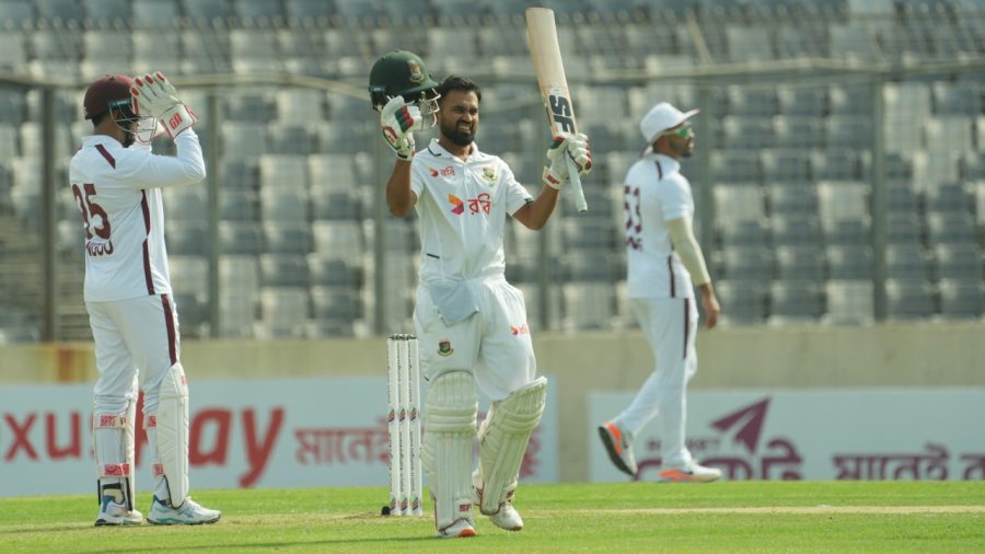 Shadman hits ton as Tigers lose two wickets in first hour