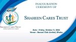 Shaheen Cares Trust begins journey with vision ‘Building Dignified Futures, Together’