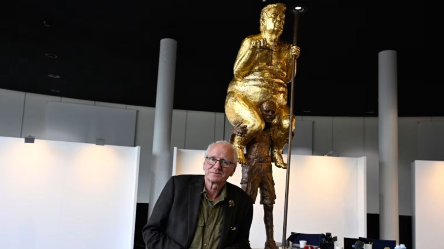 The Orange Plague: Naked gold Trump statue unveiled in France